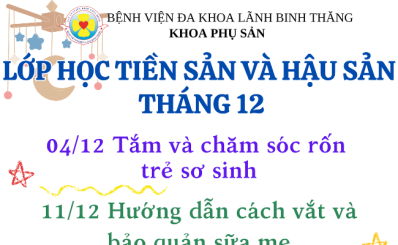 Lớp học tiền sản và hậu sản tháng 12 năm 2025
